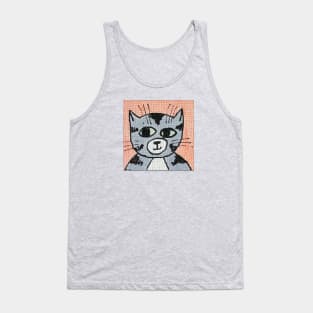 Whimsical Cat Portrait #2 Tank Top